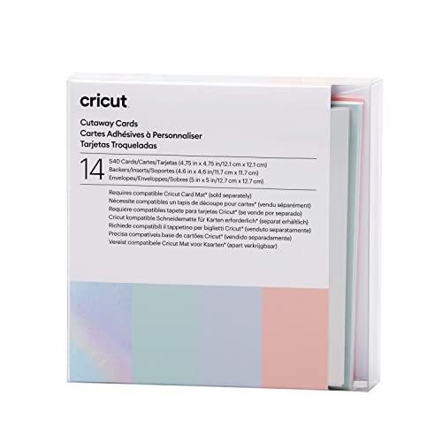 Cartes Cricut S40 Pastel anti-déchirure 14 pack pour Maker Explore