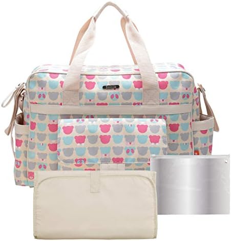 Bellotte Diaper Tote Bags for Girl, Large Capacity, Stylish and Durable