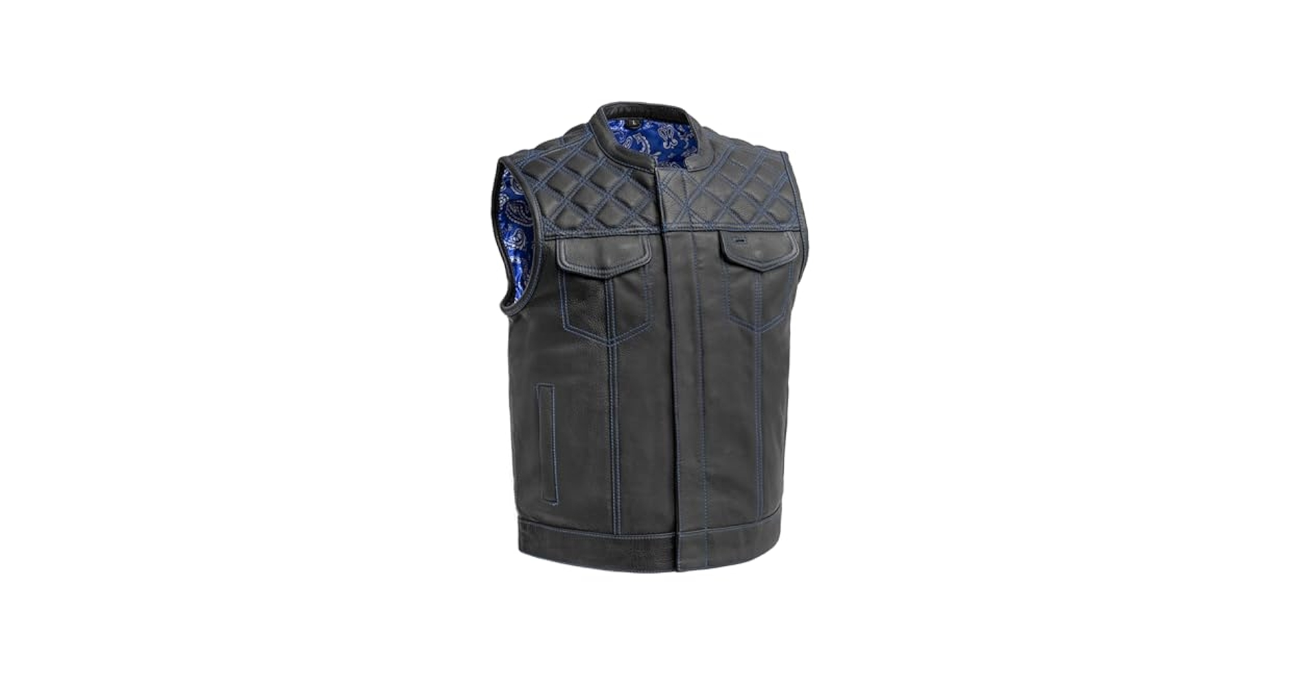 【新品未使用】Story Mfg Vest Downside Mens Motorcycle Leather Vest - First MFG Co