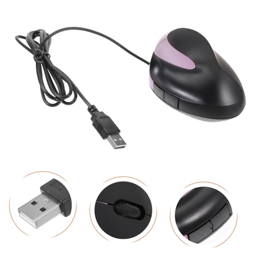 Ratón vertical ergonómico NUOBESTY USB con 5 botones y reposamuñecas para el trabajo diario 6