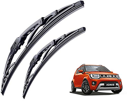 Image of WolkomHome High Performance OE Car Wiper Blade Replacement set of 2 Pc Right 21 inch Left 17 inch for Maruti Suzuki Ignis 2020