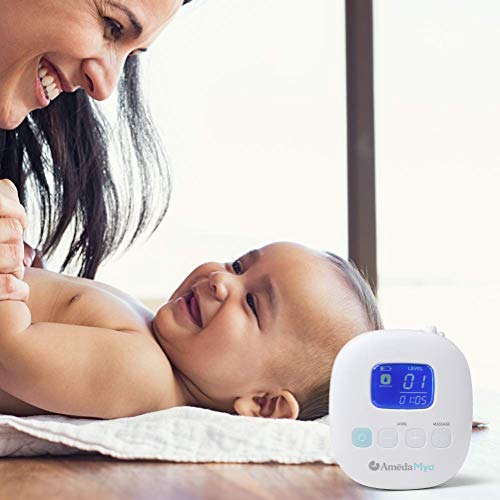 Ameda MYA Portable Hospital Strength Breast Pump with 24mm Flanges, Wide-Neck Storage Bottles, and Rechargeable Battery (Small) - Thumbnail 3