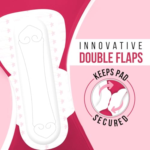 everteen XXL 80 Sanitary Pads for Women, 320mm Soft and Dry Sanitary Napkin Combo, Infused with Neem-Safflower Rash Free, Skin Friendly, Advanced Leak Protection - 2 Packs (40 Pads Each)