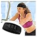 2pcs Sweatband for Men Women Elastic Sport Hairbands Head Band Yoga Headbands Headwear Headwrap Sports Hair Accessories Safety Band for Running, Yoga(Black)