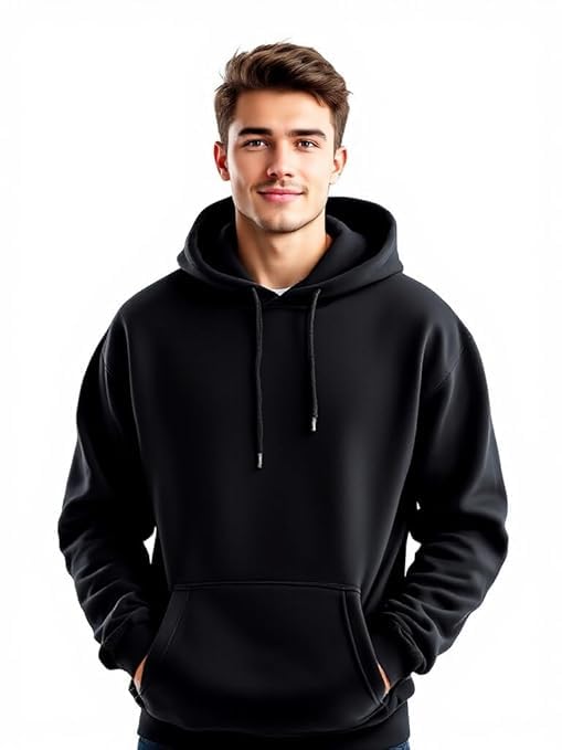 Image of Men's Oversized Hoodie Stylish Sweatshirt for Winter wear Trendy Casual Pullover for Men,Ideal for Travel.