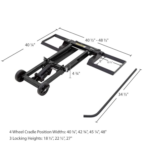 Guardian Hydraulic Lawn Mower Lift Jack 500 lb. Capacity Steel 27\" Maximum Lift Height - Thumbnail 2