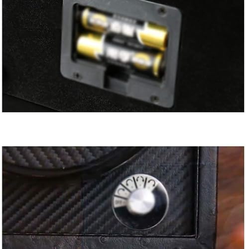 Boîte de rangement watch winders case automatique pour 2 montres de poignet - 4