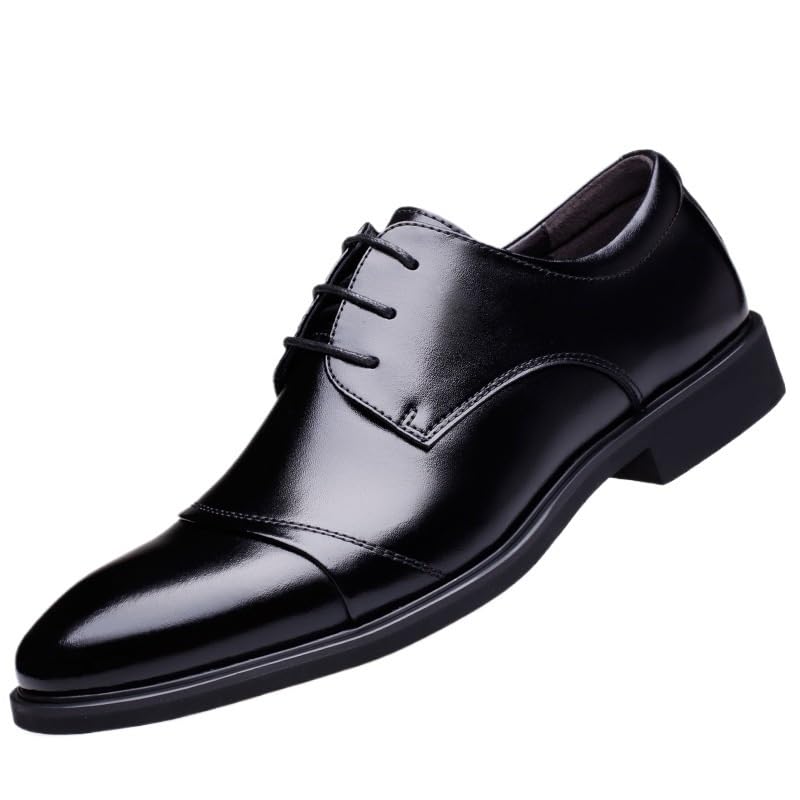 Formal Business Shoes for Men Mens Oxford Leather Dress Shoes Classic Lace-up Formal Tuxedo Shoes