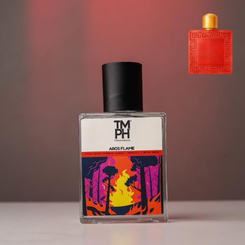 Image of TMPerfumehouse Aros Flame EDP for Men | Citrusy, Woody & Long Lasting Perfume Spray | Citrusy, Vanilla & Aromatic Fragrance | Luxury Gift for Him | TMPH | 50ml