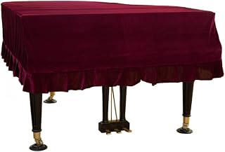 STANGK Full Piano Cover Piano Cover for Standard Vertical Pianos Full Piano Dust Cover with Macrame, Protect Against Dust and Scratches