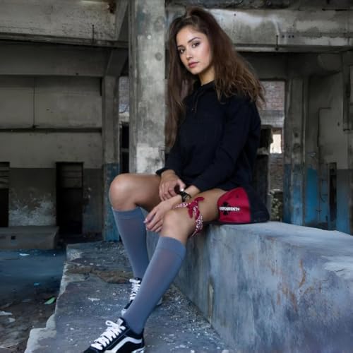 Image of SocksKnee Women Multi-Pack Colorful Variety Design Assorted Activewear Knee-High Stocking Socks, 9-11