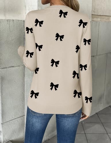 Zeagoo Women's 2026 Fall V Neck Sweaters Long Sleeve Tops Fashion Clothing | Business Dressy Casual Lightweight Knit Pullover, Trendy Spring Winter Loose Basic Clothes, Cute Cozy Outfits - image 4