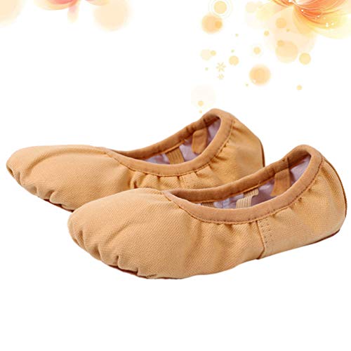 EXCEART Sapatos de Prática de Dança Sapatos de Balé de Ioga para Mulheres (Tamanho Marrom Claro 45 2