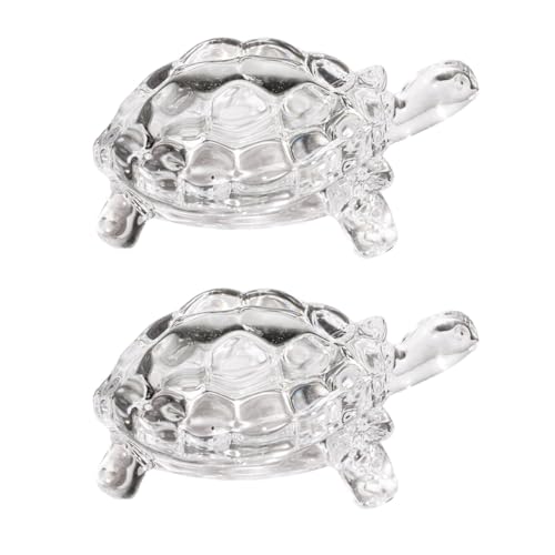 Figurines de tortue en verre ornements cristal de maison