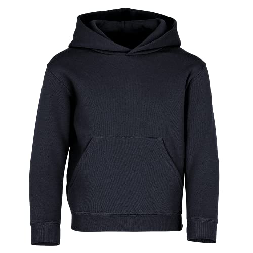 Fruit of the Loom Unisex Kids Premium Hooded Sweat, Deep Navy, 7-8 Years (Manufacturer Size:30)