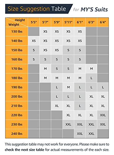 image for Unknown MYS Men's 3 Piece Slim Fit Suit, One Button Blazer V