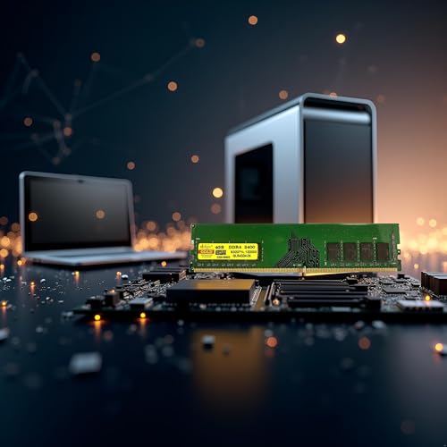 Image of Dolgix Gold 4GB DDR4 RAM 2400MHz Desktop Memory CL-17 U-DIMM Long-DIMM PC4-19200 1Rx8 Single Rank 5-Year Warranty (Made in India)