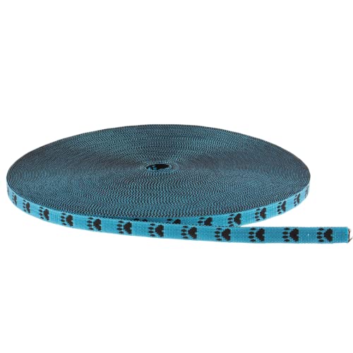 PARACORD PLANET Cinta de polipropileno jacquard tejida – para collares y correas de mascotas – 1/5/10/20/50 yardas de longitud – 1/2 pulgadas o 7/8 pulgadas – Variedad de colores