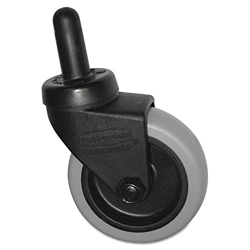Rubbermaid Commercial FG7570L20000 Replacement Swivel Bayonet Casters, 3