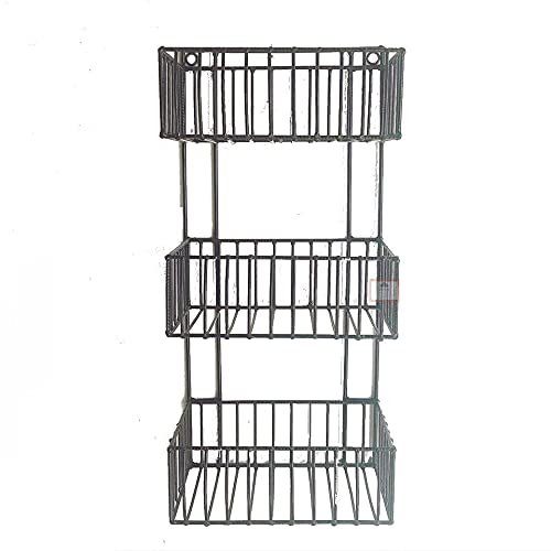 Fruteira tripla de parede ou Jardim Vertical Ferro Suporte Parede Artesanal design cozinha jardim decoração