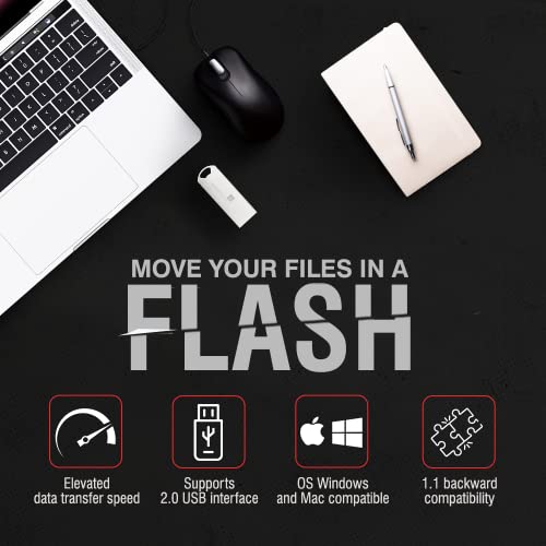 Image of iBall Pendant 32 GB USB 2.0 Flash Drive OS Compatibility with Windows and Mac (Silver)