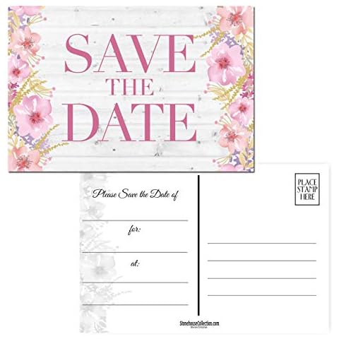 Lot de 50 cartes postales "Save the Date" - Stonehouse Collection Cover