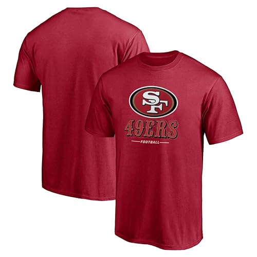 Outerstuff NFL Kids Youth 8-20 Officially Licensed Team Spirit Game Day Performance T-Shirt (7 San Francisco 49ers - Red)
