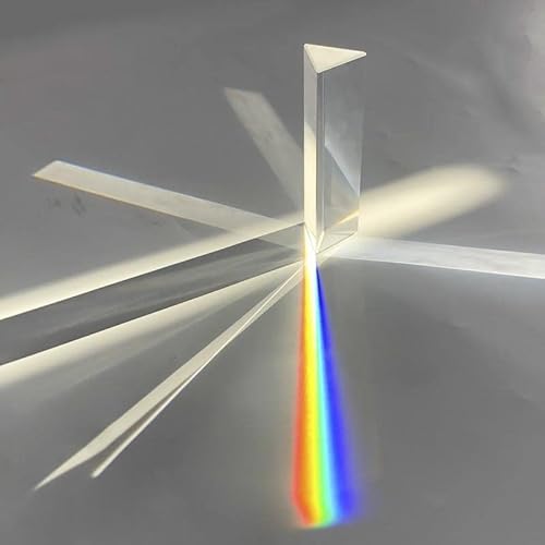 Prismas e caleidoscópios 25 * 25 * 80 mm Prisma Triangular BK7 Prismas Ópticos Física Luz Refratada