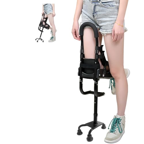 Béquille télescopique à une jambe marchette genou personnes âgées blessure