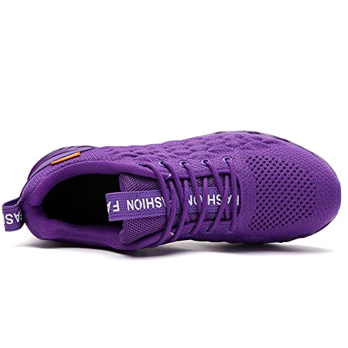 Skdoiul Sneakers For Men Sport Running Shoes Athletic Tennis Walking Shoes Fashion Sneaker Mesh Breathable Purple Size 10 #TOP1