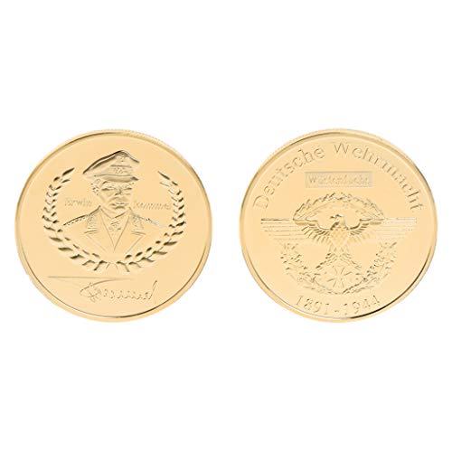 Preisvergleich Produktbild Yiyilam Gedenkmünze Rommel Marschall Sammlung Geschenke Souvenir Handwerk Kunst Bitcoin, Beste Wahl für Ihre Freunde als Weihnachten, Neujahr, Geburtstagsgeschenk