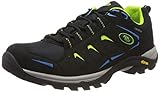 Brütting MOUNT FRAKES LOW Herren Trekking- & Wanderhalbschuhe, Schwarz/ Blau/ Lemon, 44 EU