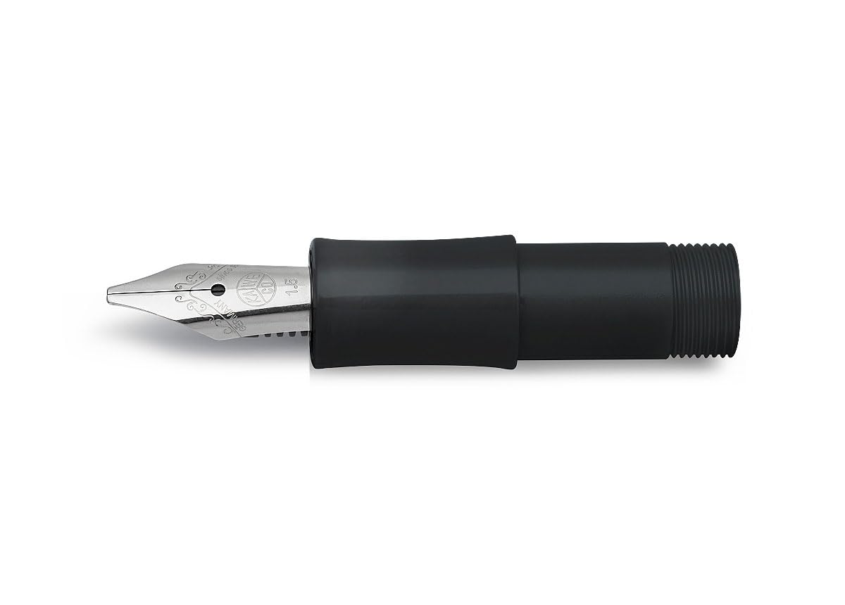 Kaweco CALLIGRAPHY SPORT Nib Front Piece 1.5 mm Black I Suitable for Classic Frosted Skyline Sport I Exclusive Fountain Pen Stainless Steel Nib Replacement for Hand Lettering I Nib: 1.5 mm
