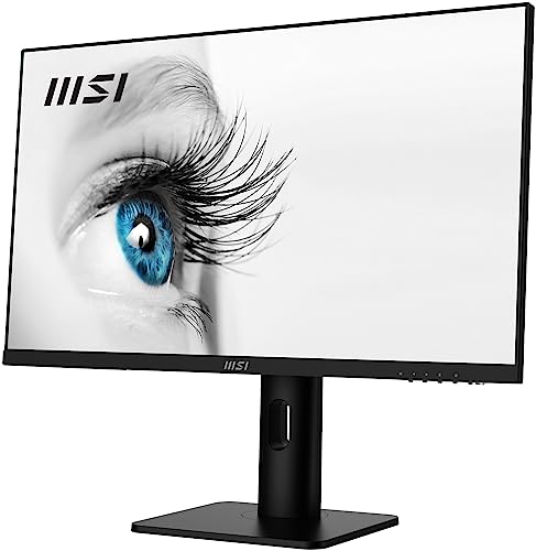 Image of MSI PRO MP273AP 27 Inch Full HD Office Monitor 1920x1080 IPS Panel, 100 Hz, VESA Mount Support, Built-in Speakers, Display Kit Support, 4-Way Adjustable, 1 x HDMI 1.4b, 1 x DP 1.2a, 1 x D-Sub(VGA)