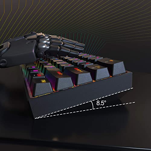 Image of DIERYA x KEMOVE 60% Mechanical Gaming Keyboard, RGB Backlit Wired PBT Keycap Waterproof Type-C Mini Compact 61 Keys Computer Keyboard with Full Keys Programmable (Gateron Optical Brown Switch)