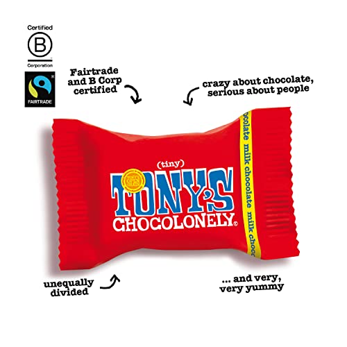 Tony's Chocolonely 32% Milk Chocolate - Belgium Chocolate, Fairtrade & B Corp Certified - 4.44 OZ (1 Pouch)