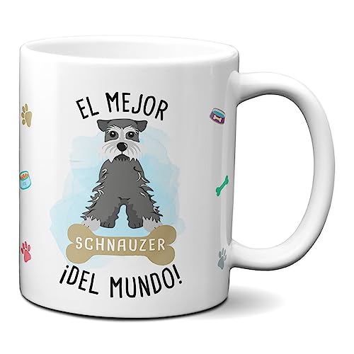Planetacase Taza el Mejor Schnauzer del Mundo Regalo Original Taza Perro Ceramica 330 mL Planetacase Taza el Mejor Schnauzer del Mundo Regalo Original Taza Perro Ceramica 330 mL