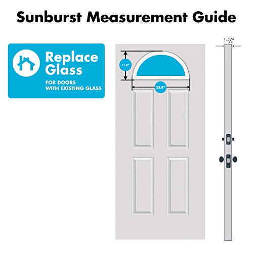 Buying Guide ODL Sunburst Style Design Front Door Glass Replacement