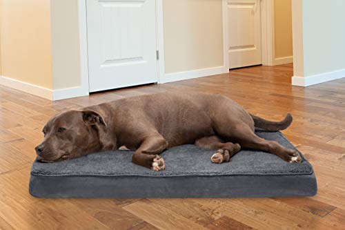 Furhaven-Cooling-Gel-Dog-Bed-for-LargeMedium-Dogs-w-Removable-Washable-Cover-For-Dogs-Up-to-55-lbs-Terry-Suede-Mattress-Gray-Large - Cucciolini Doodles   Furhaven-Cooling-Gel-Dog-Bed-for-LargeMedium-Dogs-w-Removable-Washable-Cover-For-Dogs-Up-to-55-lbs-Terry-Suede-Mattress-Gray-Large