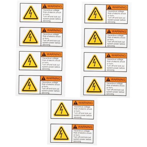 Étiquette de sécurité haute tension Gatuida pour la maintenance des équipements mécaniques