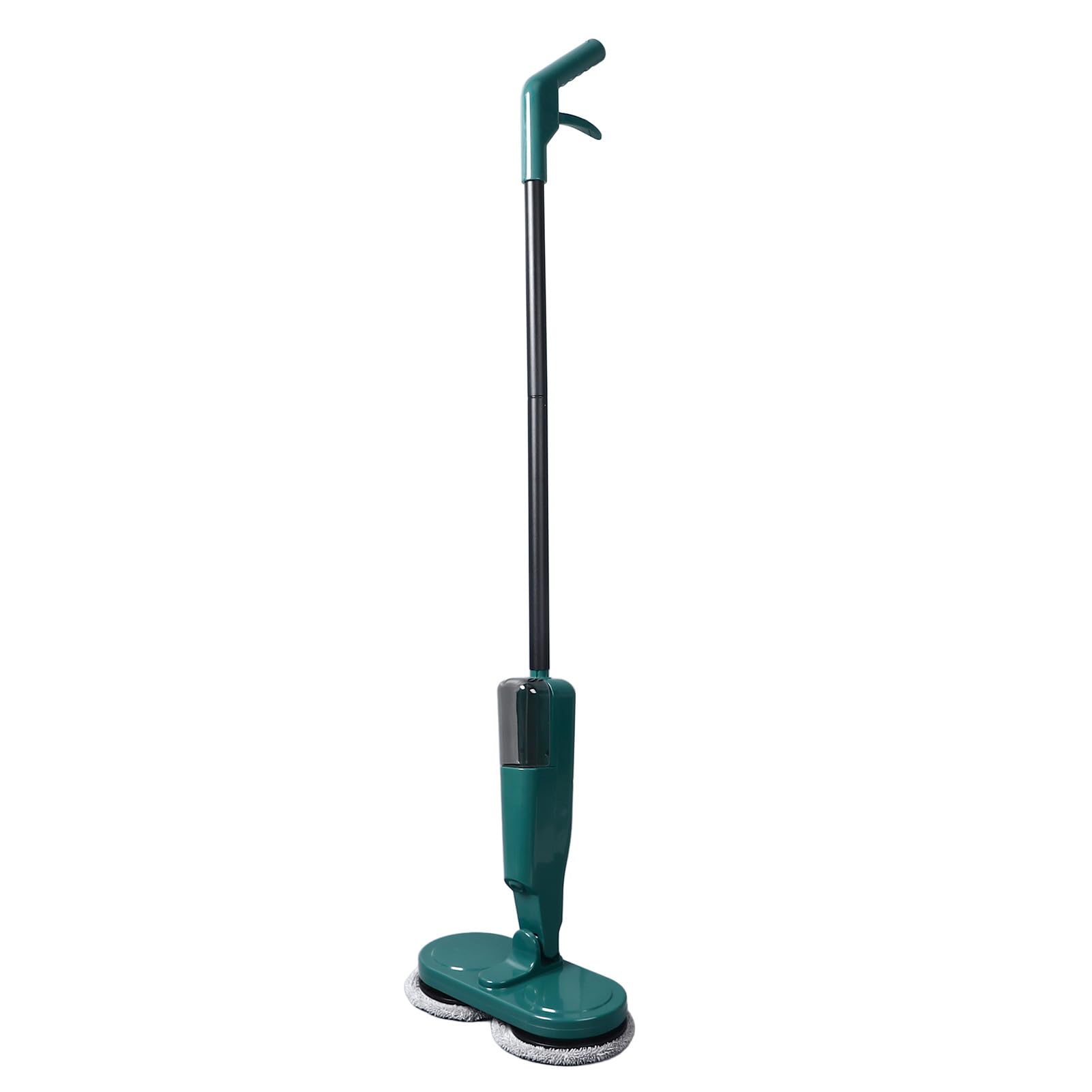 Mop eléctrico, Abdominales, Metal Recargable liviano liviano trapeador eléctrico con pulverizador de Agua, Limpiador de trapeadores para Pisos de mármol de Madera Dura (White) (Green)
