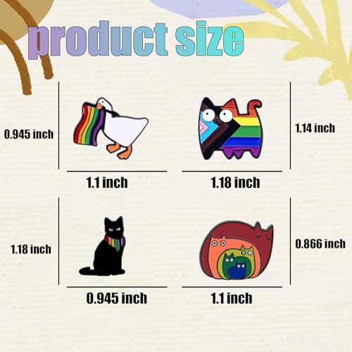 Rainbow Pride Pin - Colorful Enamel Badge, Gay Lapel Pin, Flag Button Pin, Supporters Gift for Pride Month, Jacket & Bag Accessories2