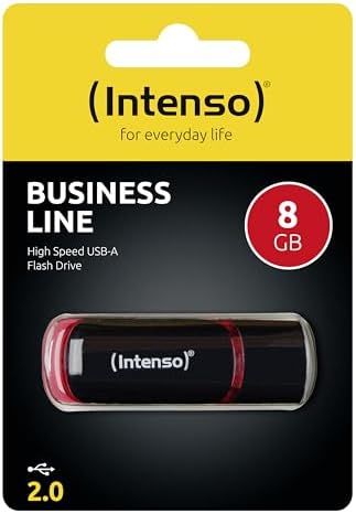 Intenso Business Line pamięć flash 8 GB - USB 2.0, czarny/czerwony