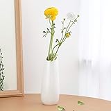 Leicht zu reinigen - Die Vase besteht aus umweltfreundlichem Harzmaterial. Es ist hervorragend wasser- und schimmelresistent. Wenn Sie die Vase mit anhaftendem Staub finden, wischen Sie sie einfach mit einem feuchten Tuch ab, ohne ein Reinigungsmittel zu verwenden, und es wird wie neu glänzen.