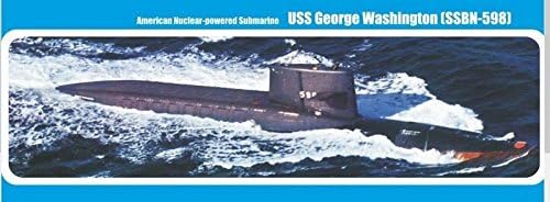 Micro Mir Plastic Model KIT U.S. Nuclear Submarine George Washington (SSBN-598) 1/350 350-017
