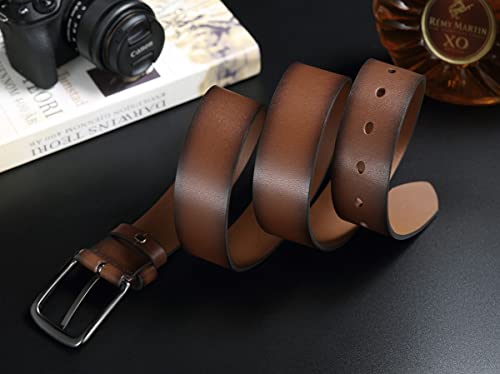 Image of CHAOREN Full Grain Leather Belt for Men, Work Belts for Men Heavy Duty, Daily Wear for Jeans Pants