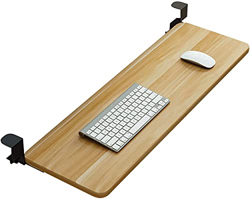 ZHCデスクの下のキーボードトレイ スライド式拡張キーボードとマウスラック 人間工学に基づいたコンピューター引き出し拡張ラック固定具 サイズは25"x 10".
