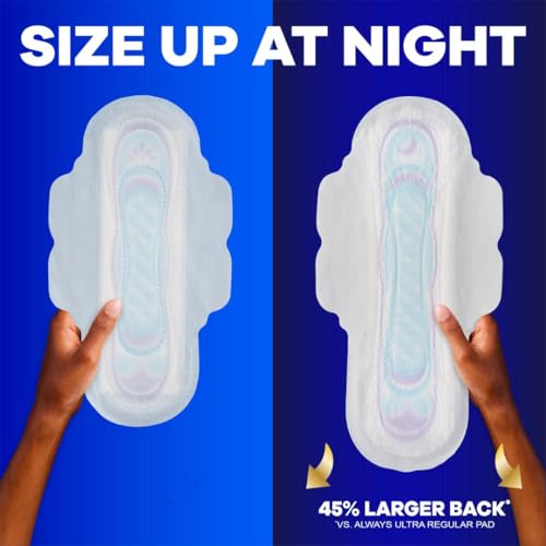 Image of Always Ultra Thin Feminine Pads For Women, Size 3 Extra Long Super Absorbency, With Wings, Unscented, 38 Count