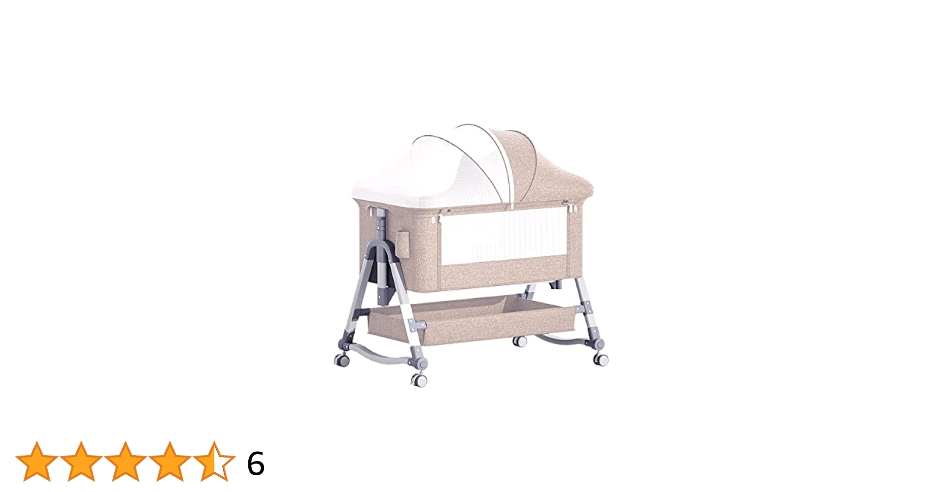ベビーベッド カーキ 添い寝 折りたたみ ハイローベッド 高さ5段調節可能 Amazon.co.jp: ベビーベッド 添い寝 折りたたみ ハイローベッド