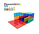 PicassoTiles Kids Toy Magnetic Building Blocks Magnet Tiles Supersized 12pc Large Stabilizer Base Ju